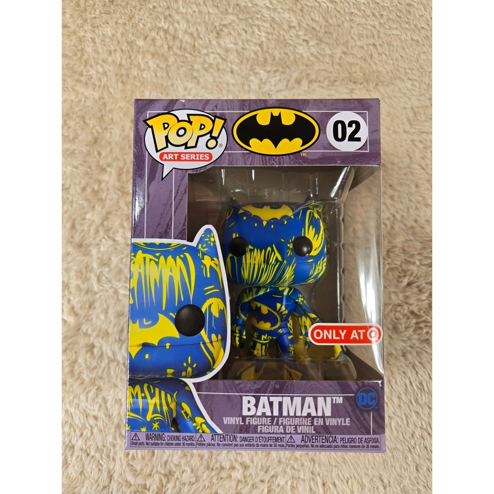 Funko Pop Art Series Batman 02 Target Exclusive Blue Yellow Graffiti‎ Figure